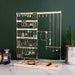 Multifunctional Metal Jewellery Display Rack with Detachable Wooden Base