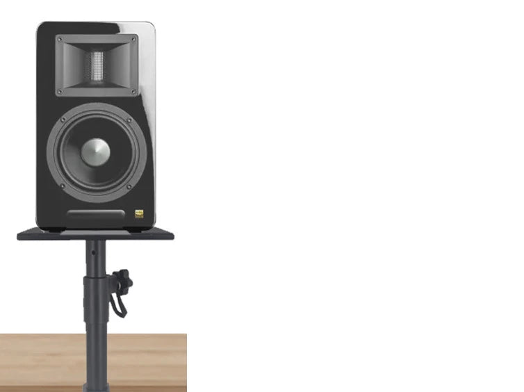XP-07 Universal Height-Adjustable Speaker Stands (Pair) — 260–360mm, 360° Rotating Clamp Mount