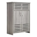 Modern Wooden Freestanding Bathroom Cabinet - Grey Oak, 60 x 30 x 85cm