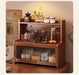Bamboo 3-Tier Cup & Glass Organiser Shelf – Countertop Storage for Mugs & Small Spaces