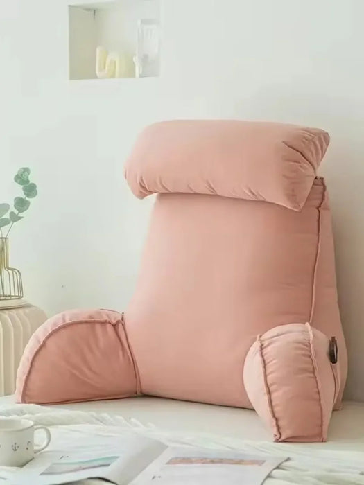Headboard Sofa Cushion — Supportive Backrest Pillow for Reading, Medium–High Softness