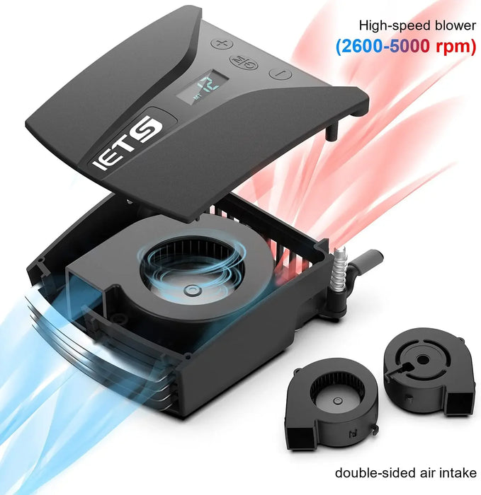Laptop Fan Cooler – USB Vacuum Heatsink, 13 Speeds with Temperature Display