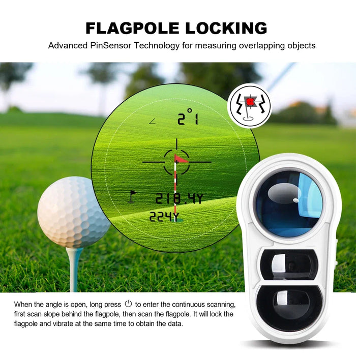 REVASRI Laser Rangefinder — 6x Magnification, Flag‑Lock & Slope, USB‑C Rechargeable (600m / 1000m models)
