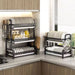 2/3-Tier Stainless Steel Dish Rack with Utensil Holder — Compact Rustproof Countertop Drainer