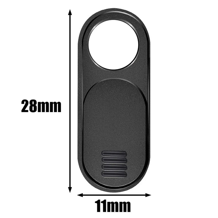 3-Pack Ultra-Thin Sliding Camera Covers for Phone, Laptop & Tablet — Black