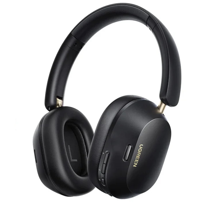 UGREEN MAX5C Trådlösa Brusreducerande Bluetooth Hörlurar - 43dB Hybrid Aktiv Brusreducering, Hi-Res LDAC, 75H Spatial Audio Headset Hörlurar - Idealisk för brusfri och långvarig ljudupplevelse.