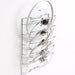Wall-Mounted Pot Lid Rack — 5-Tier Chrome Pot Lid Holder
