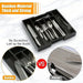 Adjustable Cutlery Drawer Organiser – Expandable Plastic Tray with Dividers