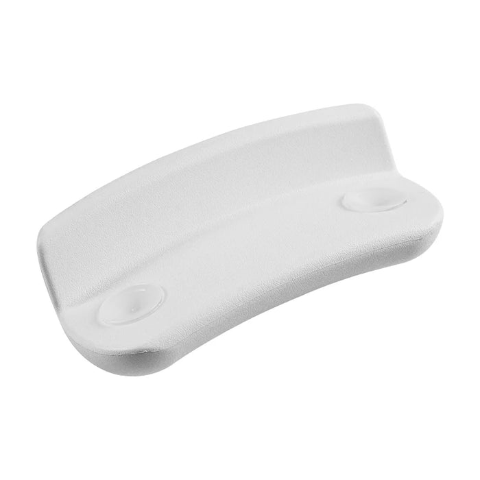 Waterproof PU Bath Pillow with Suction Cups — Spa Headrest (White)