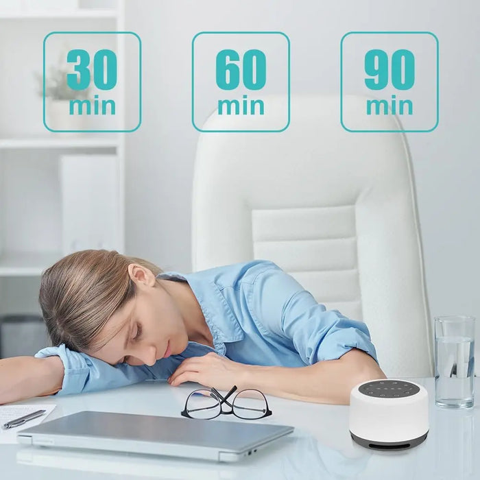 7‑Colour Night Light & 24‑Sound Sleep Machine — Rechargeable White Noise Speaker
