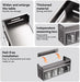 Wall-Mounted Spice Rack – Over-Stove Seasoning Jar Organiser (3 / 4 / 5 Grid)
