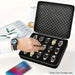 15-Slot Watch & Jewellery Storage Box — Velvet, Portable, Black