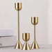 Gold Metal Candle Holder — Aluminium Candlestick for Tables & Events