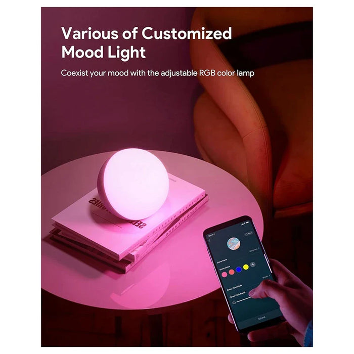 Lampada da Tavolo Intelligente Dimmerabile - Lampada da Scrivania Controllata da App/Voce, LED RGB, Cambia Colore, Lampada Touch con Spina UK - Ideale per Case Moderne Intelligenti e Appassionati di Tecnologia