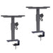 XP-07 Universal Height-Adjustable Speaker Stands (Pair) — 260–360mm, 360° Rotating Clamp Mount