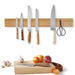 16-inch Acacia Magnetic Knife Holder — Wall-Mounted Strip with Extra-Strong Magnet