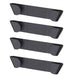 Self‑Adhesive Wall‑Mounted Pot Lid Rack – Black (1/2/4 pcs)