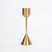 Gold Metal Candle Holder — Aluminium Candlestick for Tables & Events