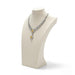 Linen Jewellery Bust Necklace Display Stand — Beige