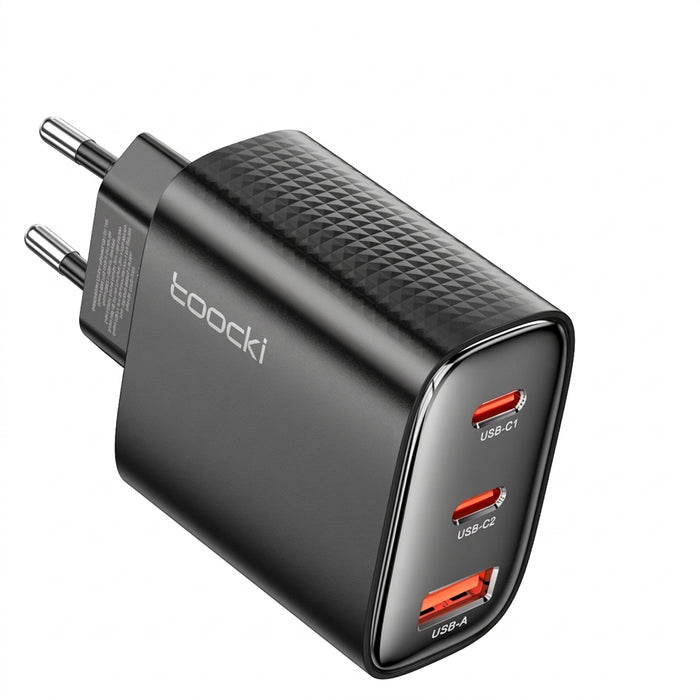 GaN USB‑C Fast Charger 33W / 40W / 67W (PD & QC) — Digital Display on 33W & 67W, EU & KR Plug