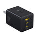 Baseus 100W GaN 3‑Port Fast Charger — 2x USB‑C + USB‑A, PD/QC/PPS