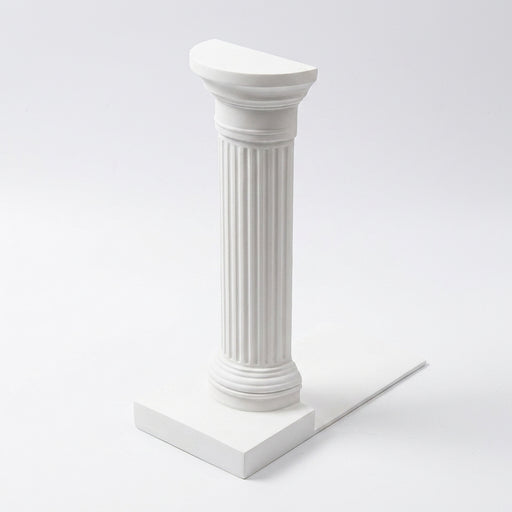 3D Printed Column Bookend (1pc) – Minimalist Desktop Book Stand, White or Black