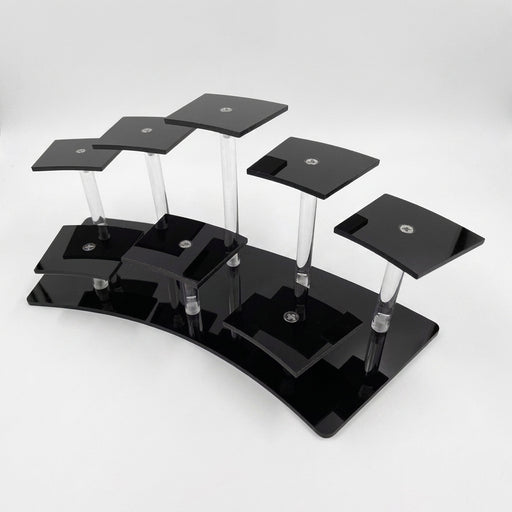 8/10-Tier Acrylic Display Riser Shelf — Layered Stand for Action Figures, Perfume & Desserts
