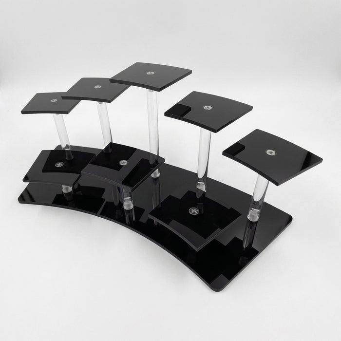 8/10-Tier Acrylic Display Riser Shelf — Layered Stand for Action Figures, Perfume & Desserts