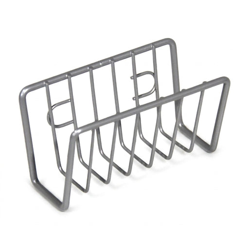Stainless Steel Suction Cup Sponge Holder — Sink Caddy (Grey Silver / Black)