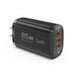 85W GaN USB‑C Charger – PD/PPS/QC Fast Charge, 2x USB‑C + USB‑A (UK/EU/US/KR)