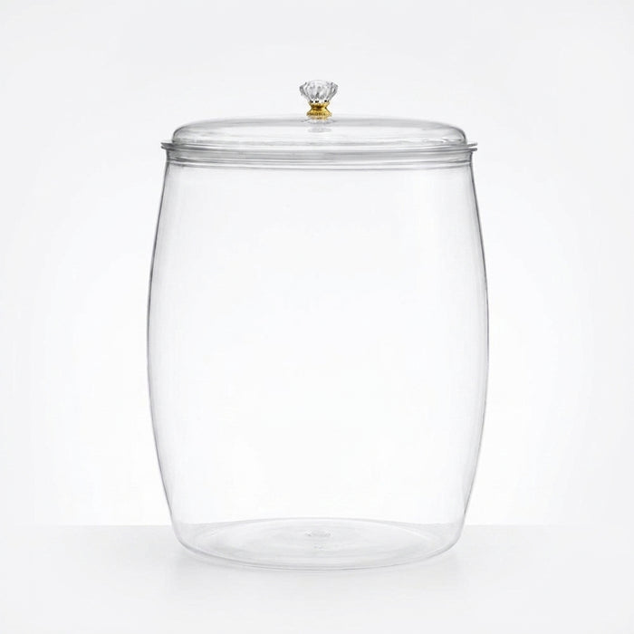 Multi‑functional Lidded Storage Jar — 2.2L to 18L Clear Acrylic