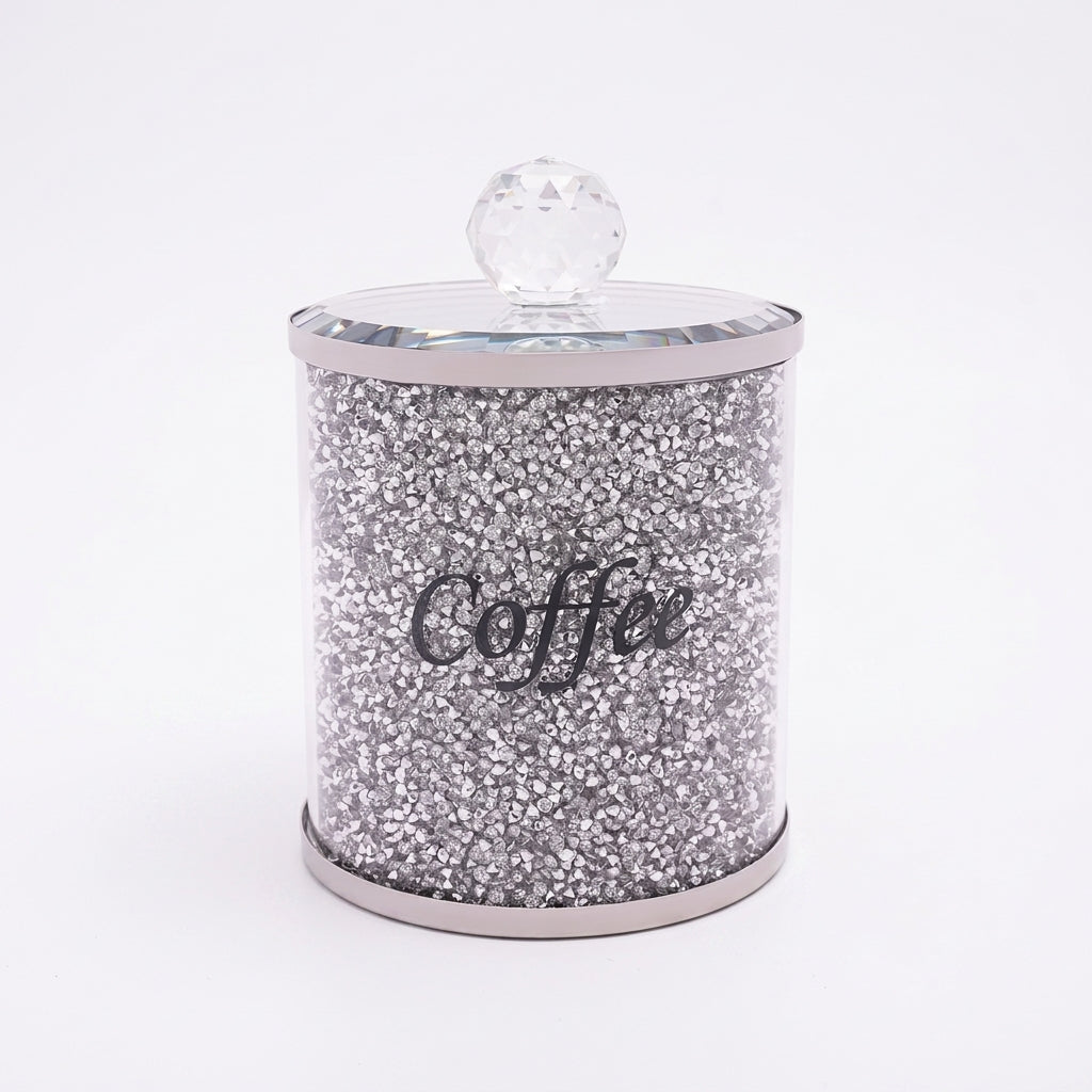 3-Piece Glass Canister Set with Stainless Steel Lids — Airtight Food Storage (10 x 14cm)