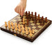 Retro 3-in-1 Wooden Chess Set — Foldable Chessboard with Checkers & Backgammon