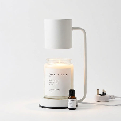 Dimmable Candle Warmer Lamp with Tray, Electric Fragrance Light and Desk Decor