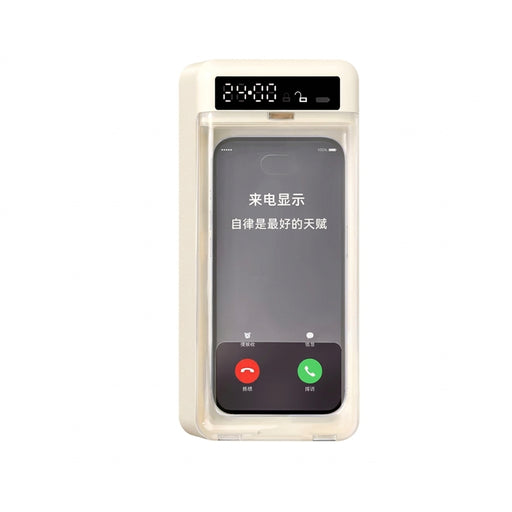 Transparent Phone Lock Box with Smart Timer, LCD Display and Emergency Unlock