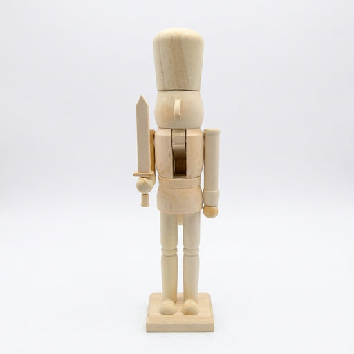 Unfinished Wooden Nutcracker Figure to Paint, Christmas DIY Craft Decoration