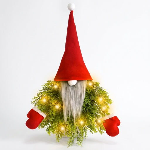 Faceless Santa Claus Christmas Wreath – Indoor Door Decoration